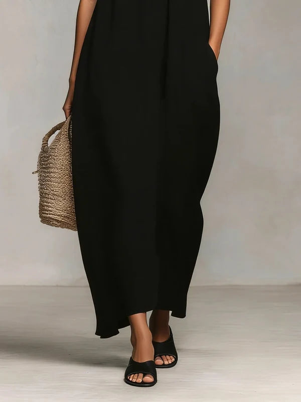 MIRELLE | VESTIDO LARGO PARA MUJER CON TIRANTES FINOS