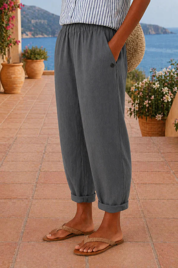NAPOLI | PANTALONES DE LINO LIGEROS PARA MUJER