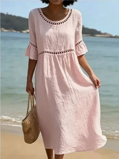 ELENORA | VESTIDO LARGO EFECTO AJUSTABLE PARA MUJER