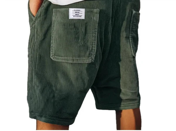 RIVIERA | PANTALONES CORTOS CARGO DE PANA