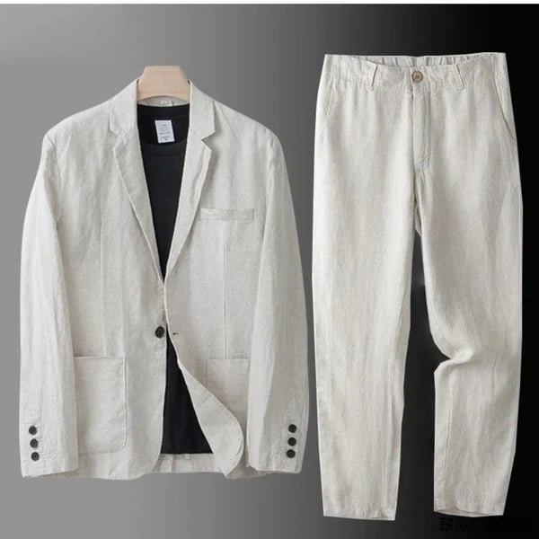 NAPOLI | TRAJE DE LINO ELEGANTE PARA HOMBRE