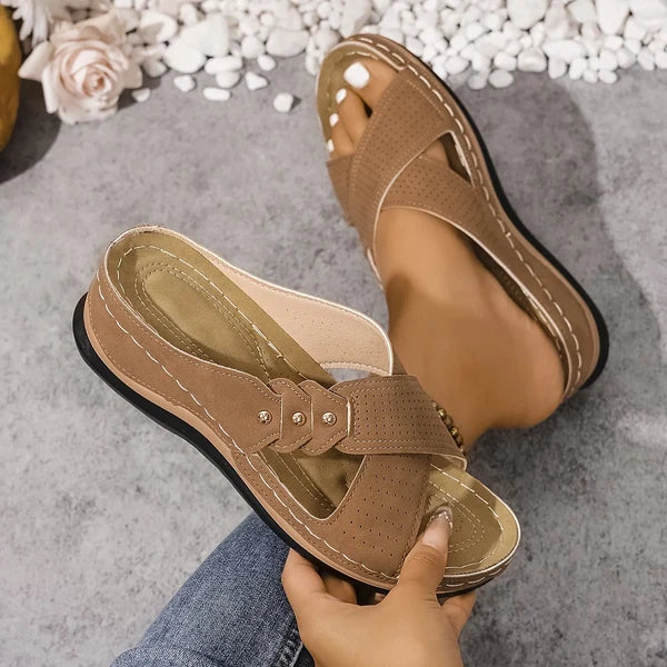 ALBA | SANDALIAS DE CUÑA PARA MUJER