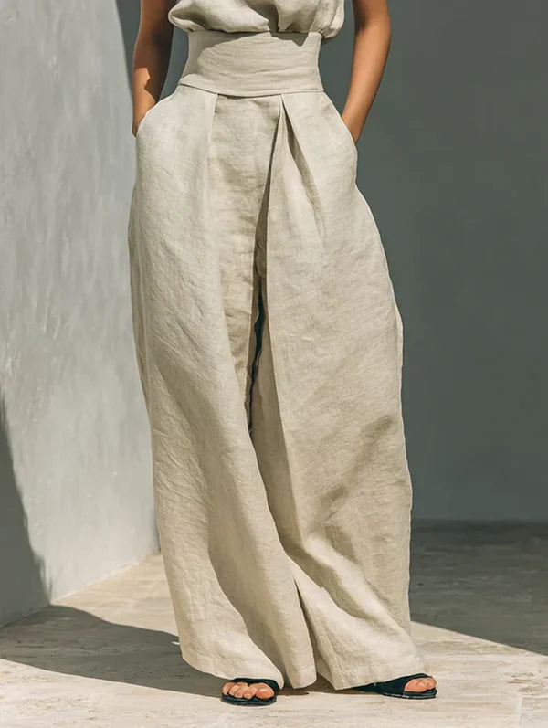 CLAUDIA | CONJUNTO DE TIRANTES PARA MUJER EN LINO