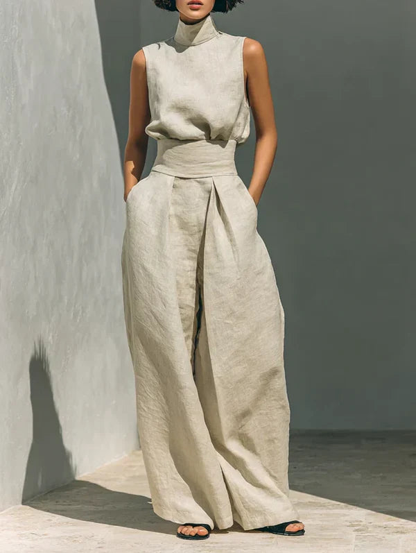 CLAUDIA | CONJUNTO DE TIRANTES PARA MUJER EN LINO
