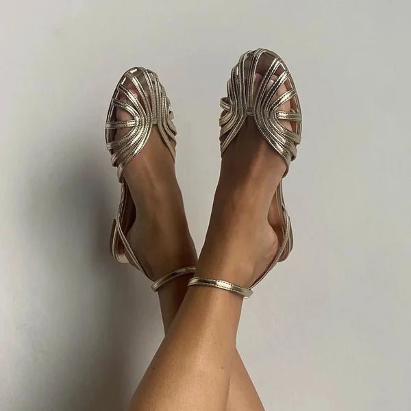 VITTORIA | SANDALIAS ORO DE VERANO