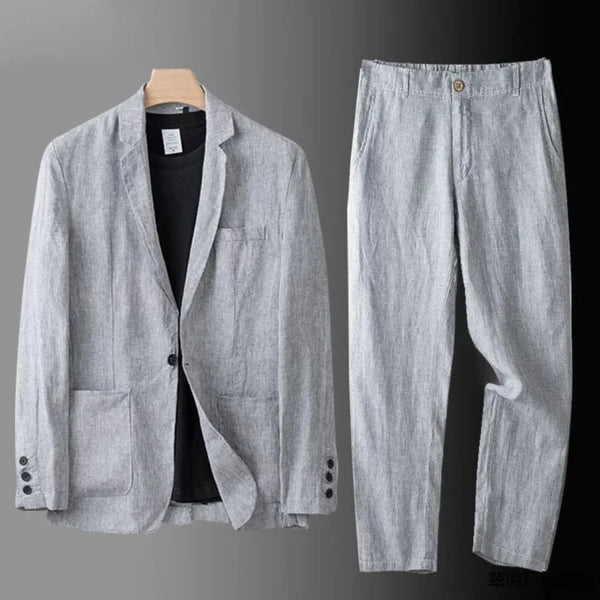 NAPOLI | TRAJE DE LINO ELEGANTE PARA HOMBRE