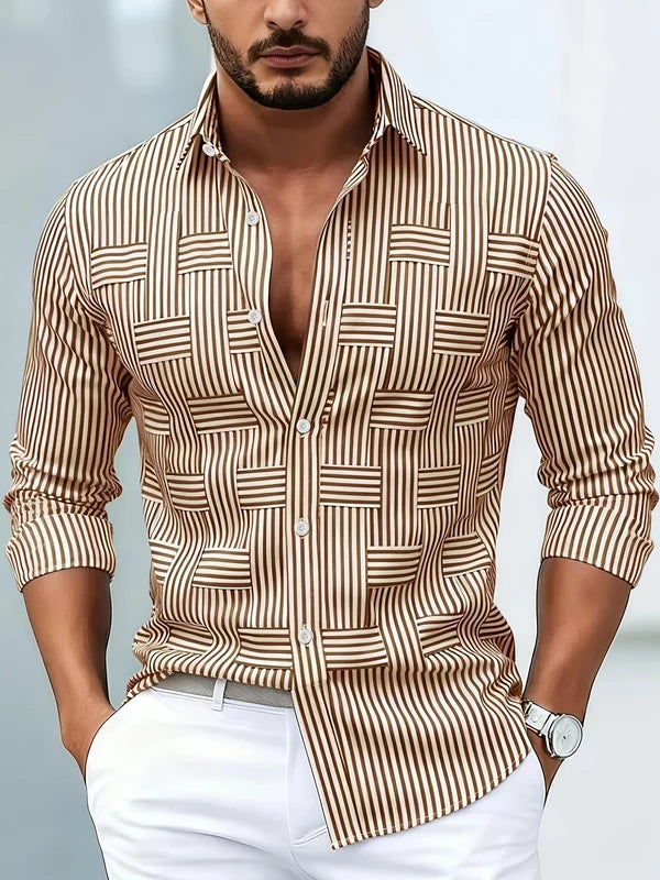 HUGO | CAMISA VINTAGE DE RAYAS PARA HOMBRE