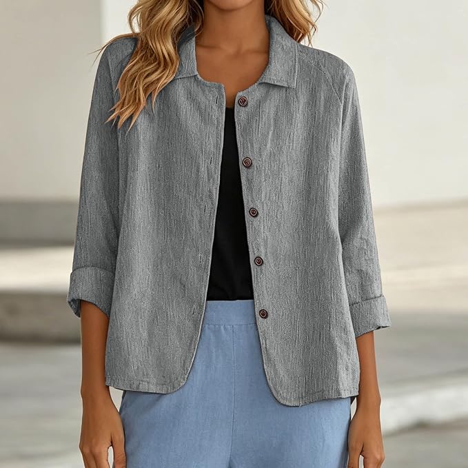 REME | CHAQUETA DE LINO CON BOTONES PARA MUJER