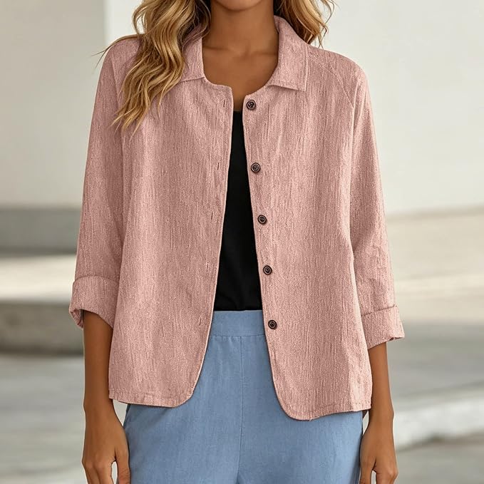 REME | CHAQUETA DE LINO CON BOTONES PARA MUJER