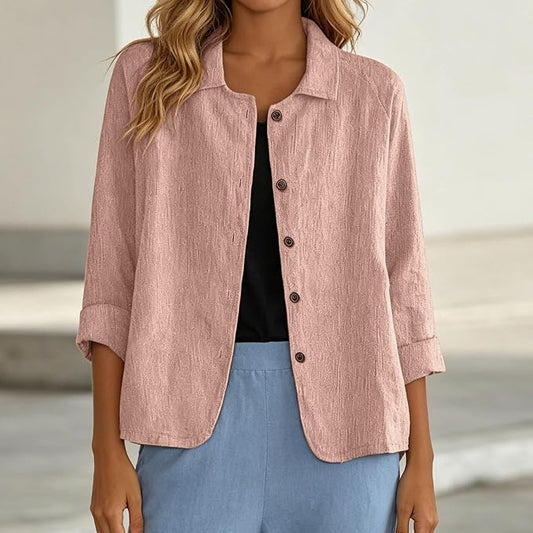 REME | CHAQUETA DE LINO CON BOTONES PARA MUJER