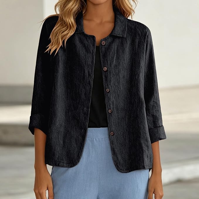 REME | CHAQUETA DE LINO CON BOTONES PARA MUJER