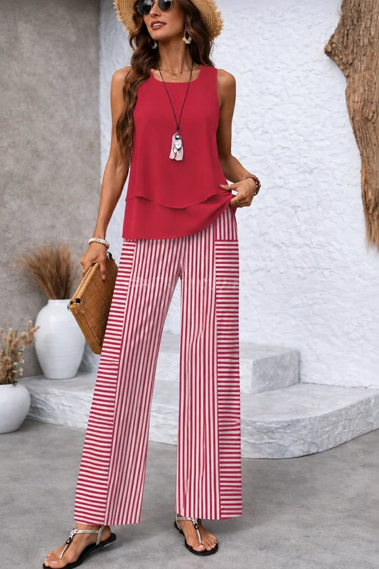 ROSAVIENNE | CONJUNTO RIVIERA DE RAYAS PARA MUJER