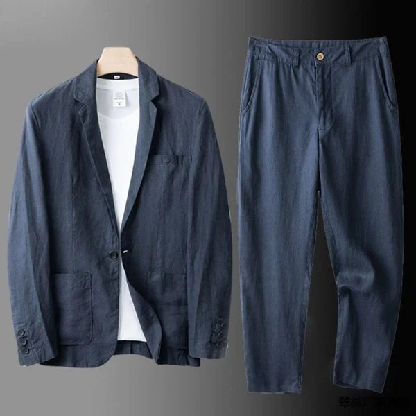 NAPOLI | TRAJE DE LINO ELEGANTE PARA HOMBRE