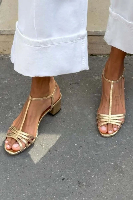 ALLEGRA | SANDALIAS DORADAS PARA LA ELEGANCIA COTIDIANA