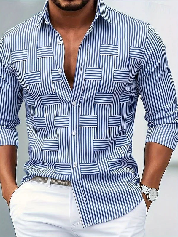 HUGO | CAMISA VINTAGE DE RAYAS PARA HOMBRE