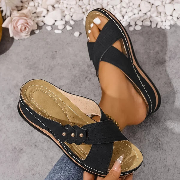 ALBA | SANDALIAS DE CUÑA PARA MUJER