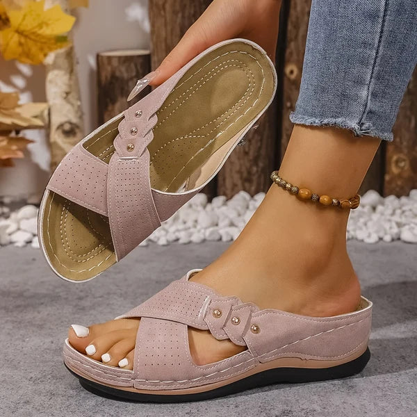 ALBA | SANDALIAS DE CUÑA PARA MUJER