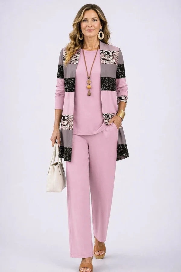 DONNA | CONJUNTO DE KIMONO CORAL PARA MUJER