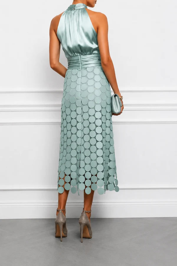 CÉLINE | VESTIDO MIDI CEREMONIAL Y ELEGANTE
