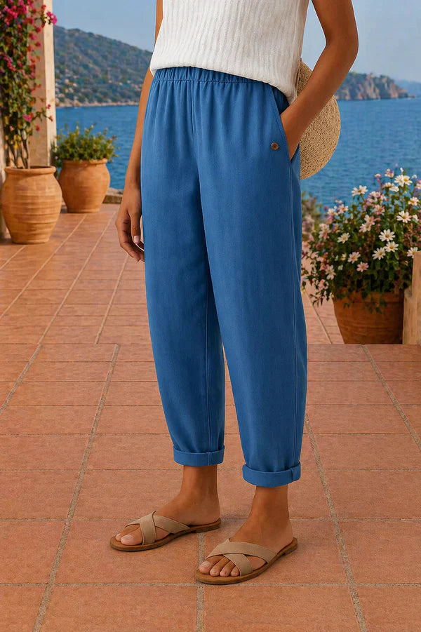 NAPOLI | PANTALONES DE LINO LIGEROS PARA MUJER