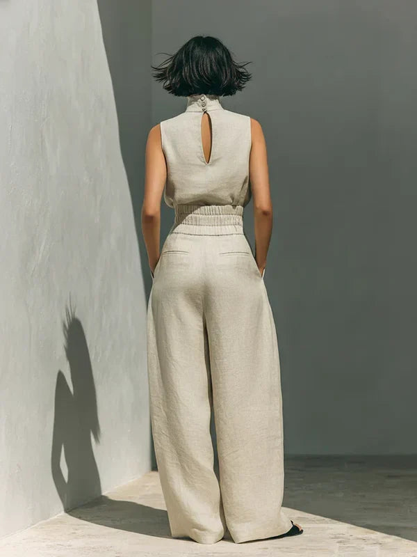 CLAUDIA | CONJUNTO DE TIRANTES PARA MUJER EN LINO