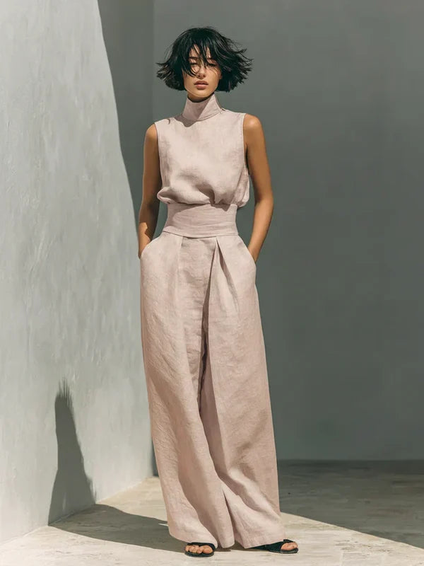 CLAUDIA | CONJUNTO DE TIRANTES PARA MUJER EN LINO