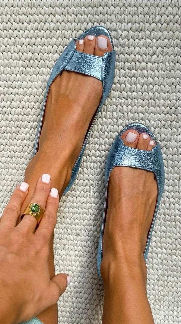 ADELINA | SANDALIAS DORADAS CÓMODAS Y ELEGANTES