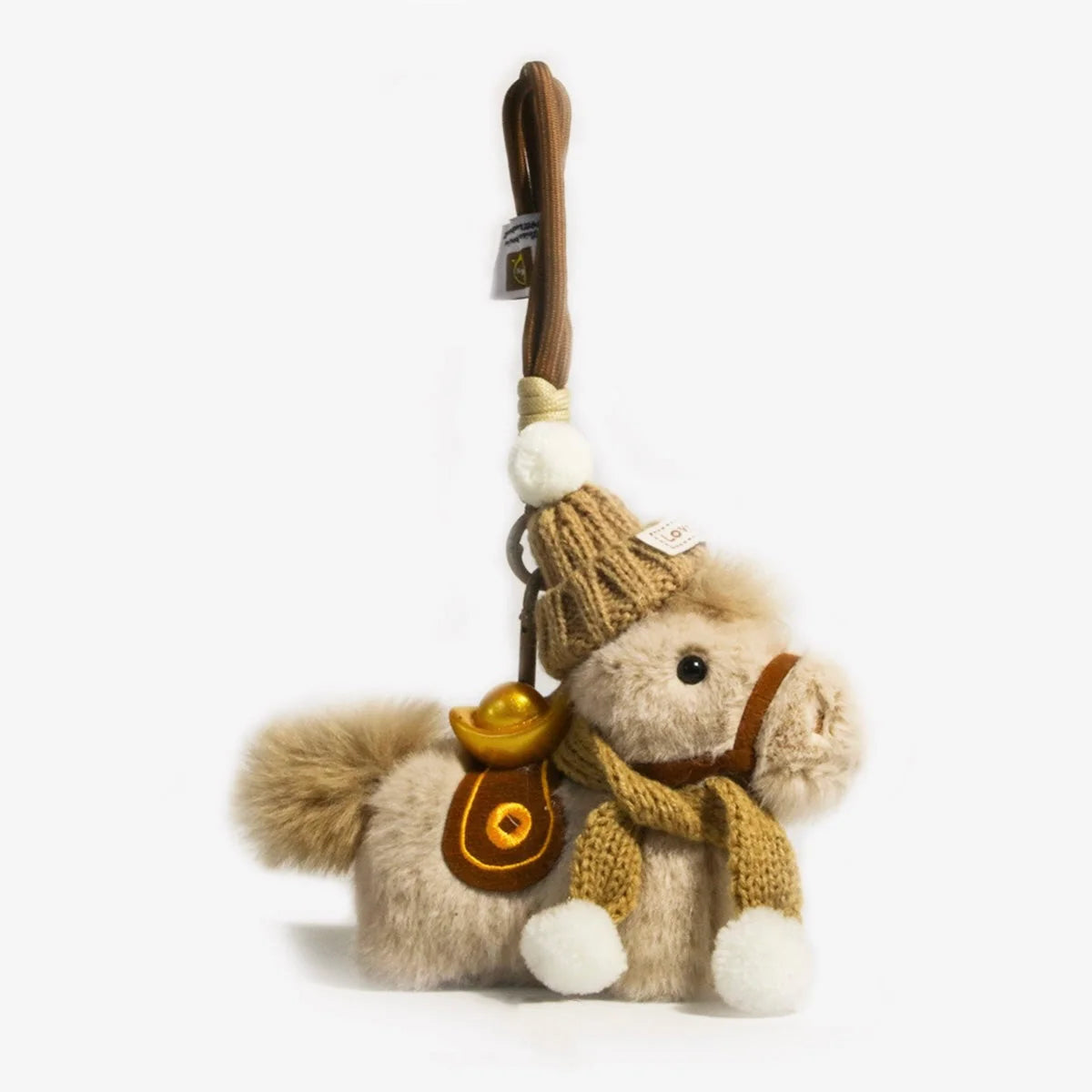 CHARM DE PELUCHE DE PONY PARA BOLSO