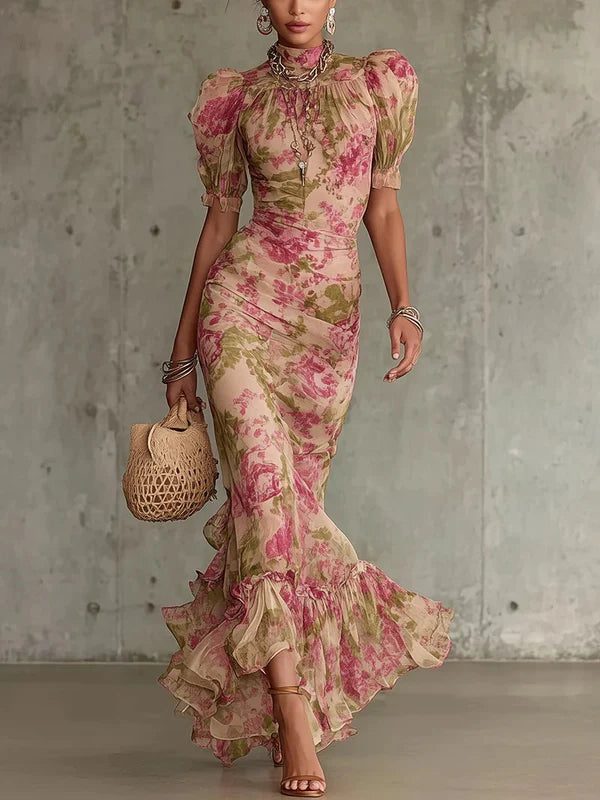 ROSALIE | VESTIDO LARGO PARA MUJER CON ESTAMPADO FLORAL