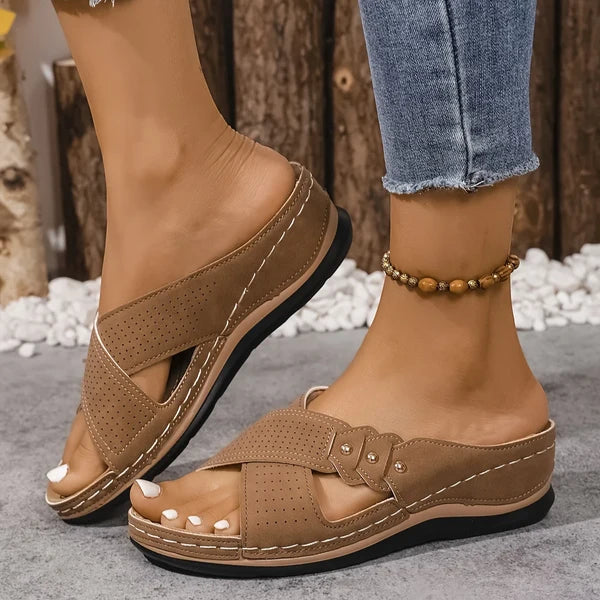 ALBA | SANDALIAS DE CUÑA PARA MUJER