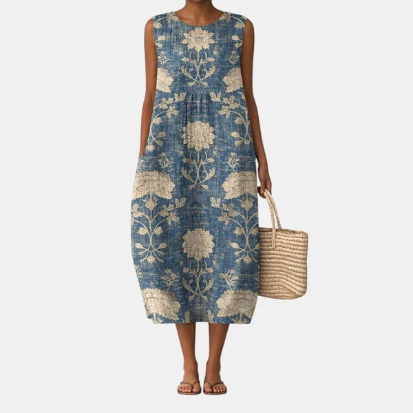 CLASSIC | VESTIDO MIDI FLORAL PARA MUJER