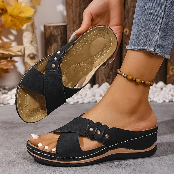 ALBA | SANDALIAS DE CUÑA PARA MUJER