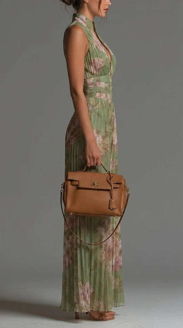 INÉS | MONO PLISADO Y FLORAL PARA MUJER