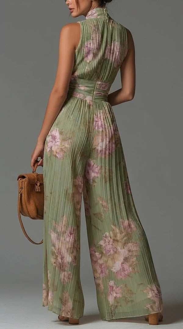 INÉS | MONO PLISADO Y FLORAL PARA MUJER