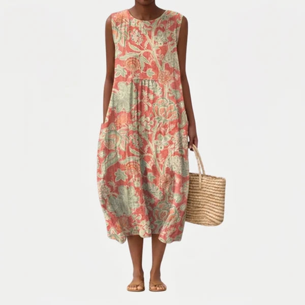 VENEZIA | VESTIDO MIDI DE MUJER CON ESTAMPADO FLORAL