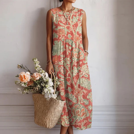 VENEZIA | VESTIDO MIDI DE MUJER CON ESTAMPADO FLORAL