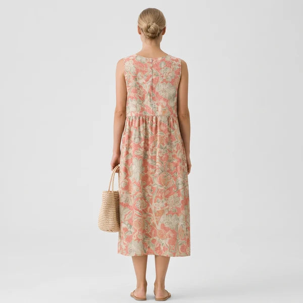 VENEZIA | VESTIDO MIDI DE MUJER CON ESTAMPADO FLORAL