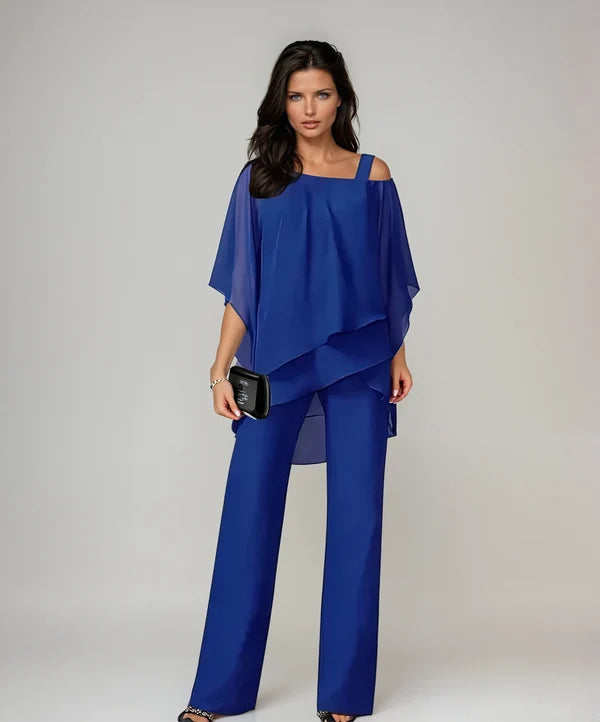 THALÍA | TRAJE DE DOS PIEZAS EN CAPAS PARA MUJER