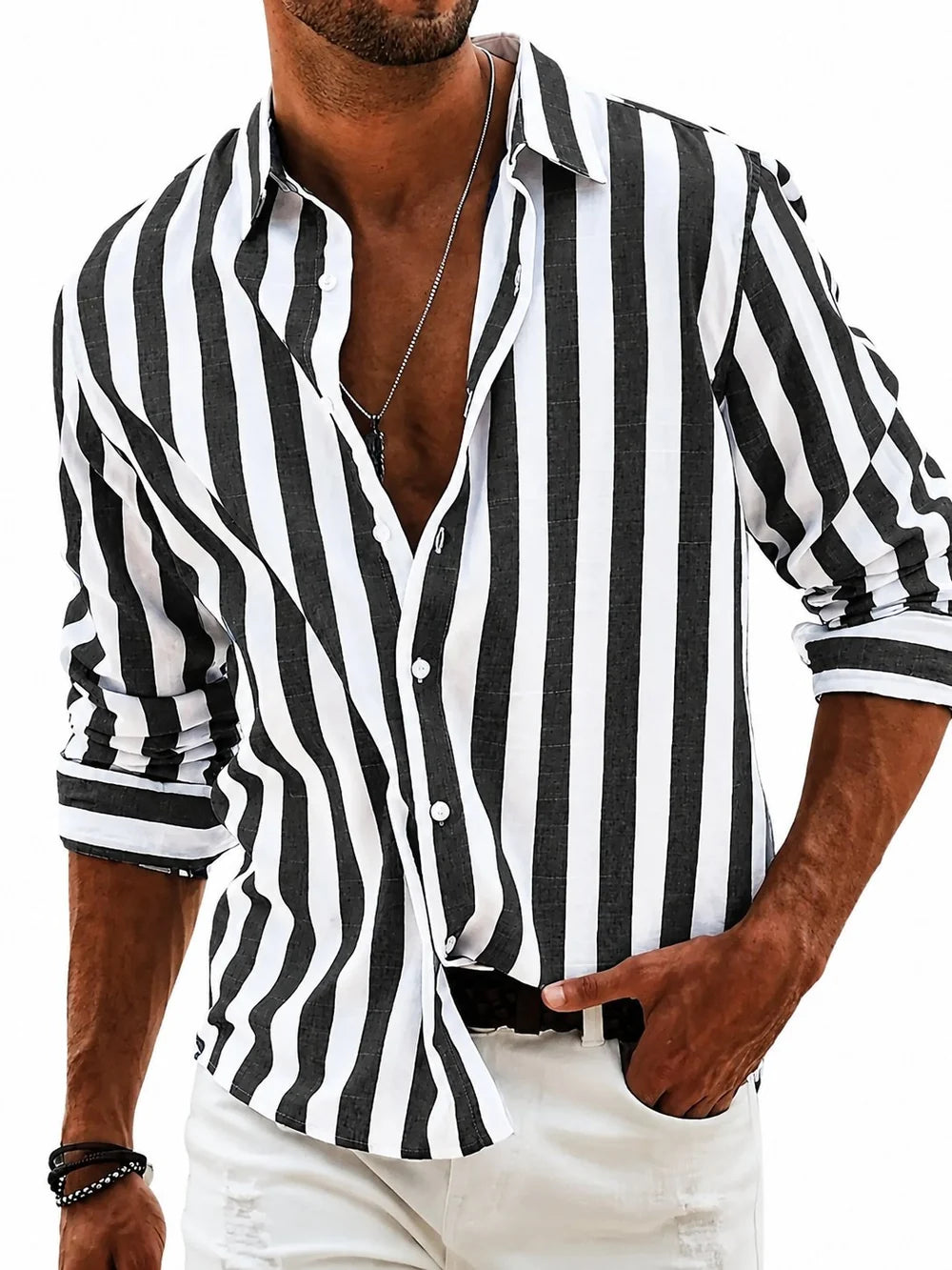 NOGAL | CAMISA RIVIERA DE RAYAS PARA HOMBRE