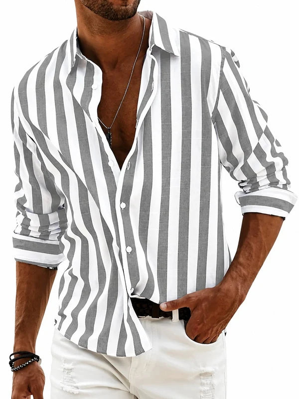 NOGAL | CAMISA RIVIERA DE RAYAS PARA HOMBRE