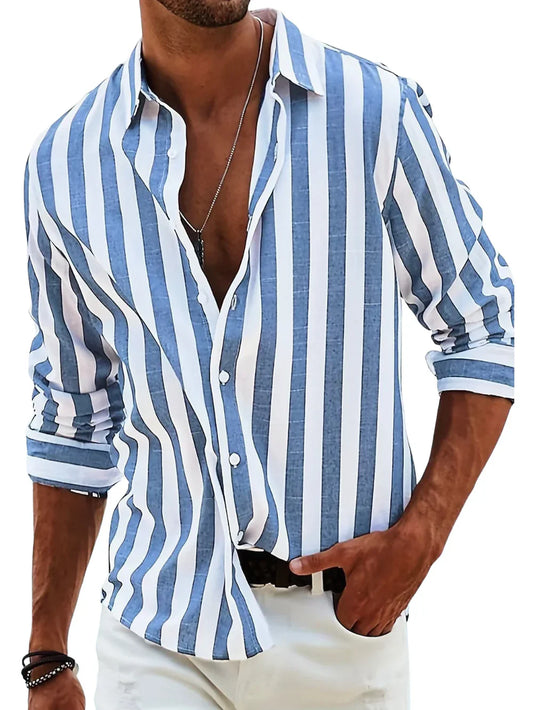 NOGAL | CAMISA RIVIERA DE RAYAS PARA HOMBRE