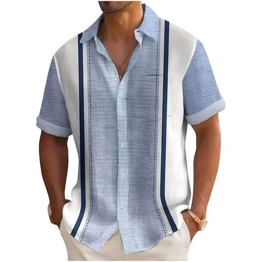 RESORT | CAMISA DE RAYAS PARA HOMBRE