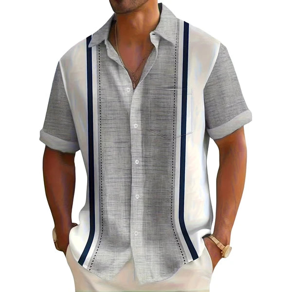 RESORT | CAMISA DE RAYAS PARA HOMBRE